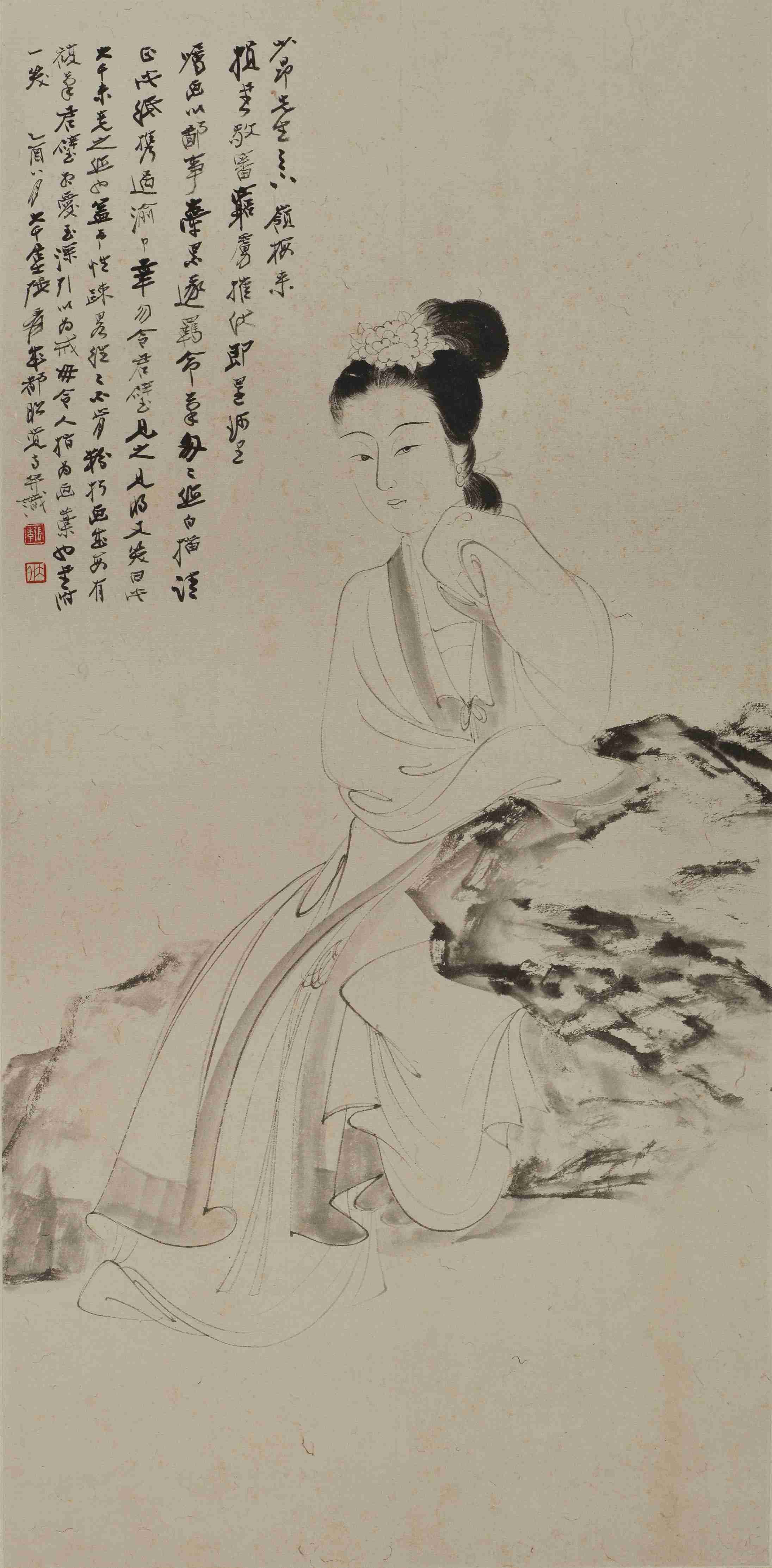 《白描仕女圖》(複製品) 《白描仕女圖》(複製品)