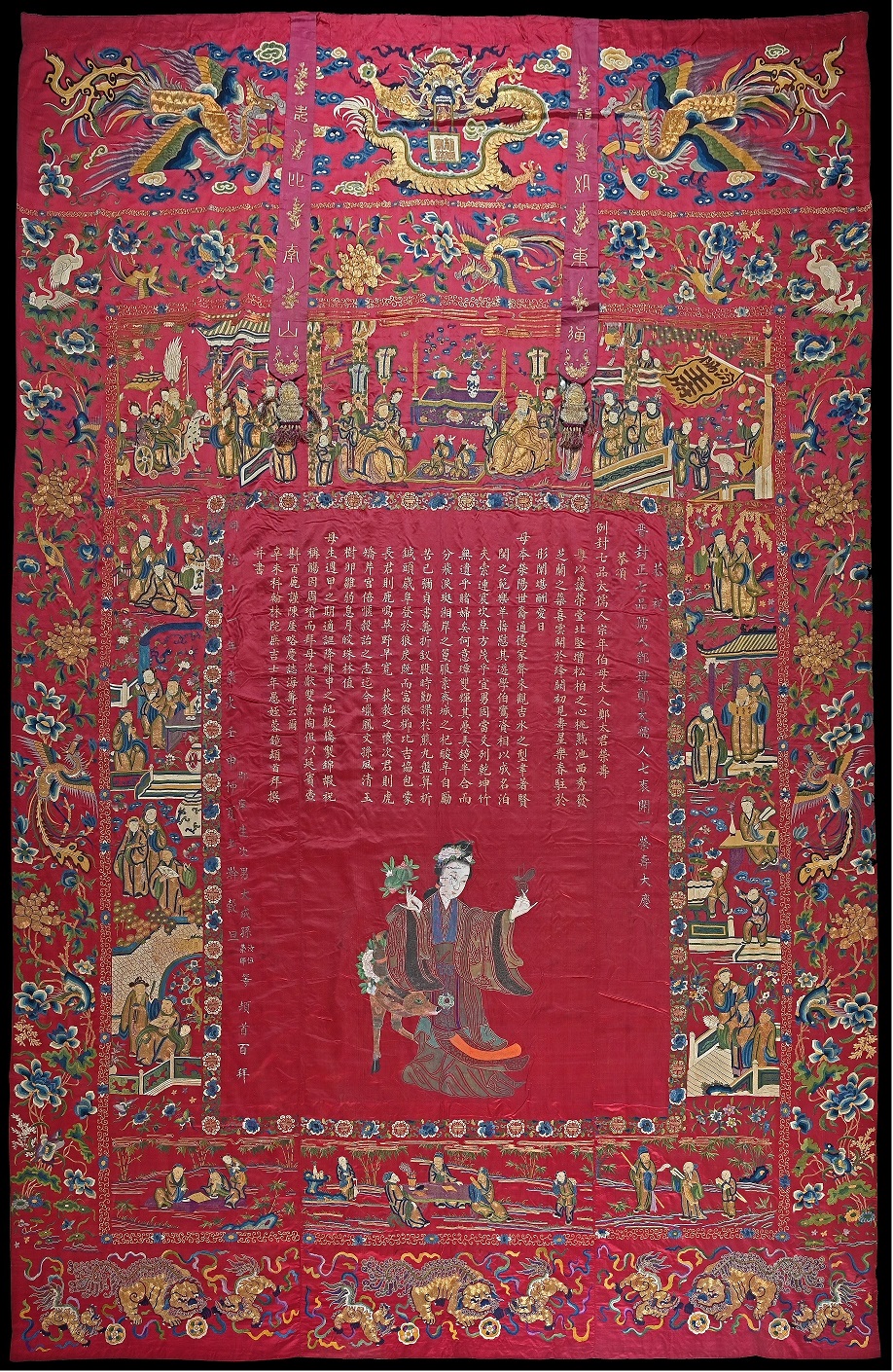 Embroidered hanging presented as a birthday gift 