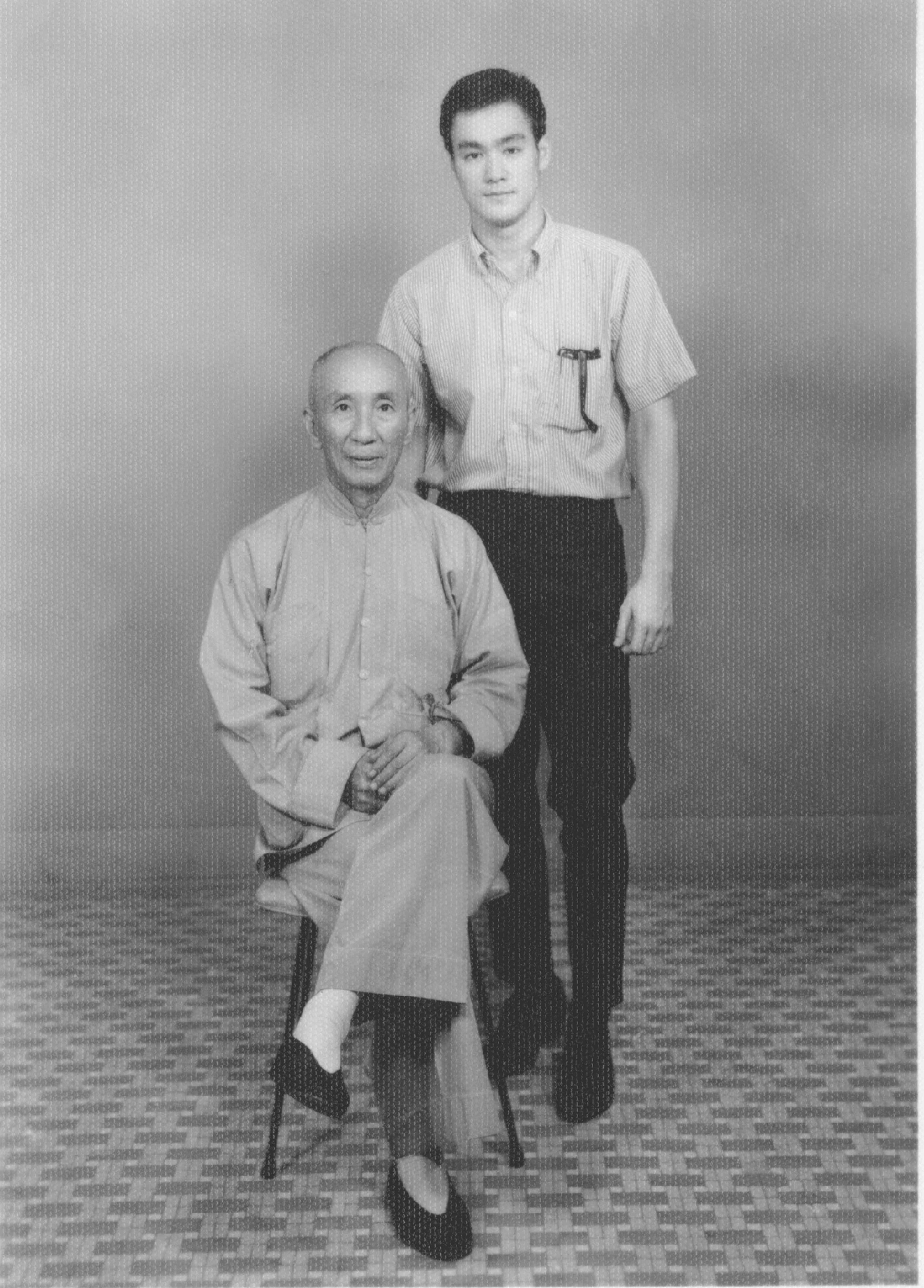 李小龙与叶问合照