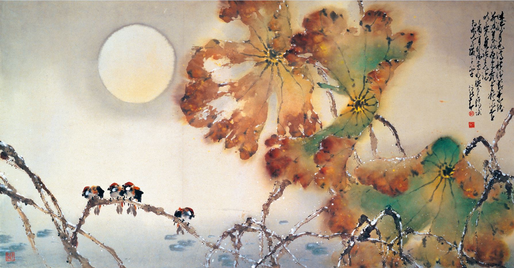 迷濛月色滿橫塘