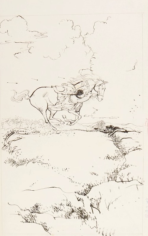 An Illustration for The Book and the Sword by Wong Sze Ma