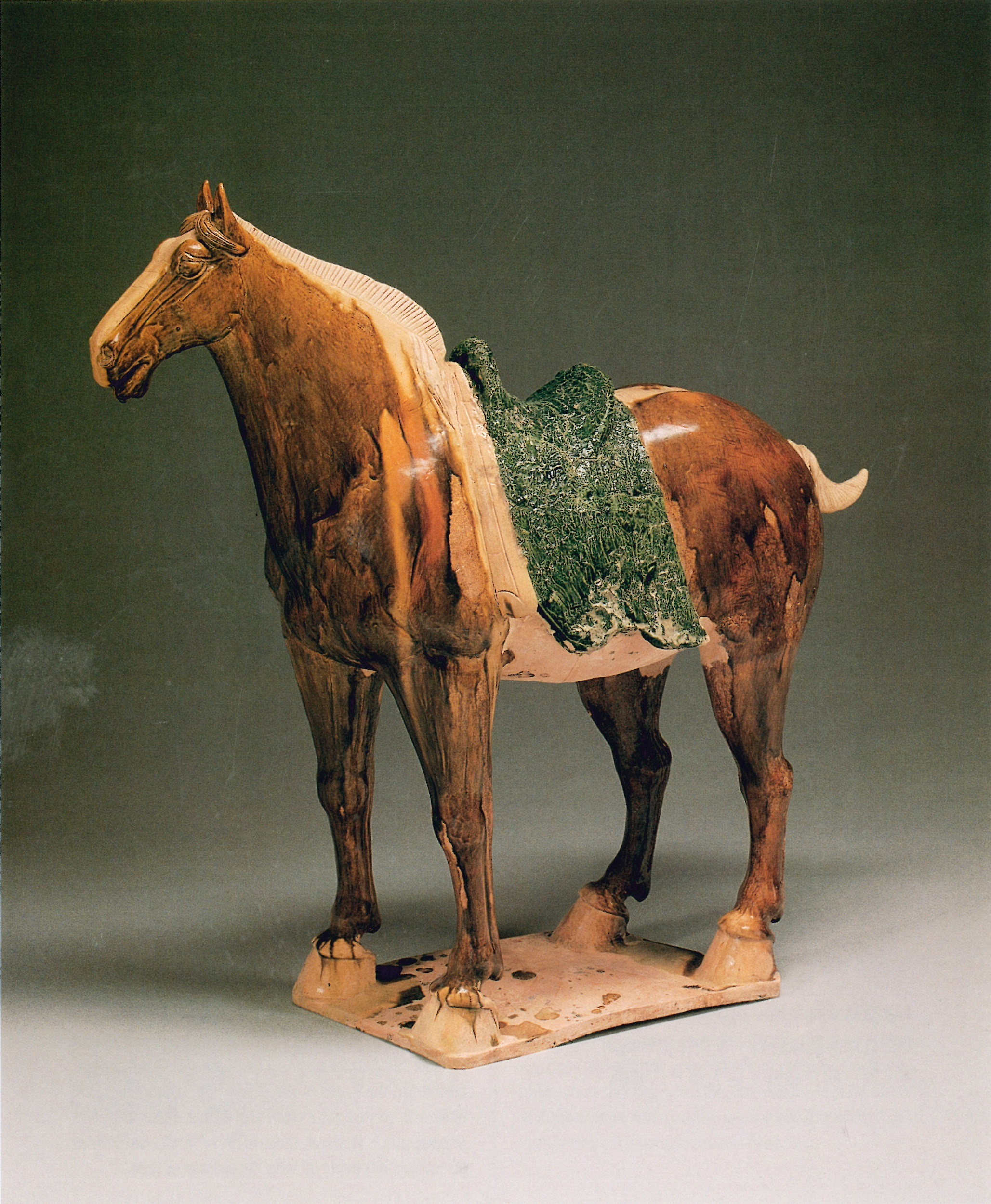 Horse in sancai glaze